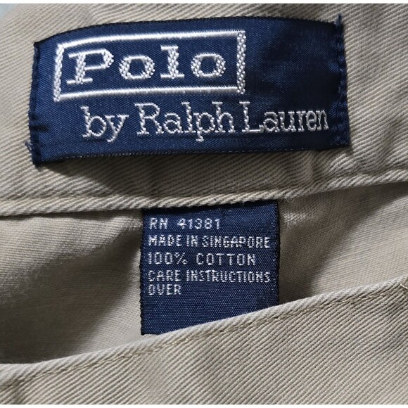 Polo Ralph Lauren Pants Mens 34x30 Vintage Philip Chino Khaki Casual - Picture 11 of 12